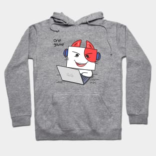 The devil cat is playing a game - aknyangi, cat miaw lovers Hoodie